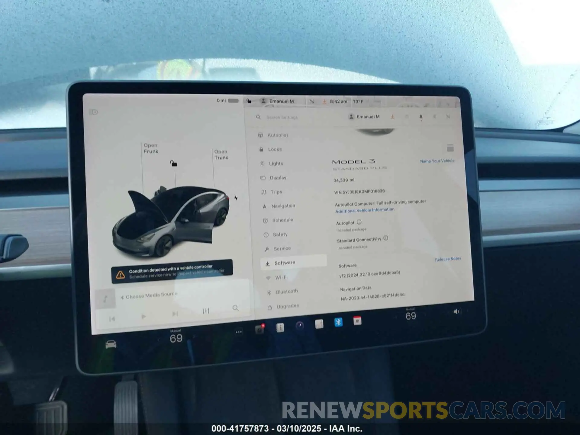 18 fotografías del automóvil dañado 5YJ3E1EA0MF016826 TESLA MODEL 3 2021