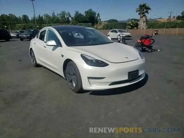 13 fotografías del automóvil dañado 5YJ3E1EA0MF017524 TESLA MODEL 3 2021