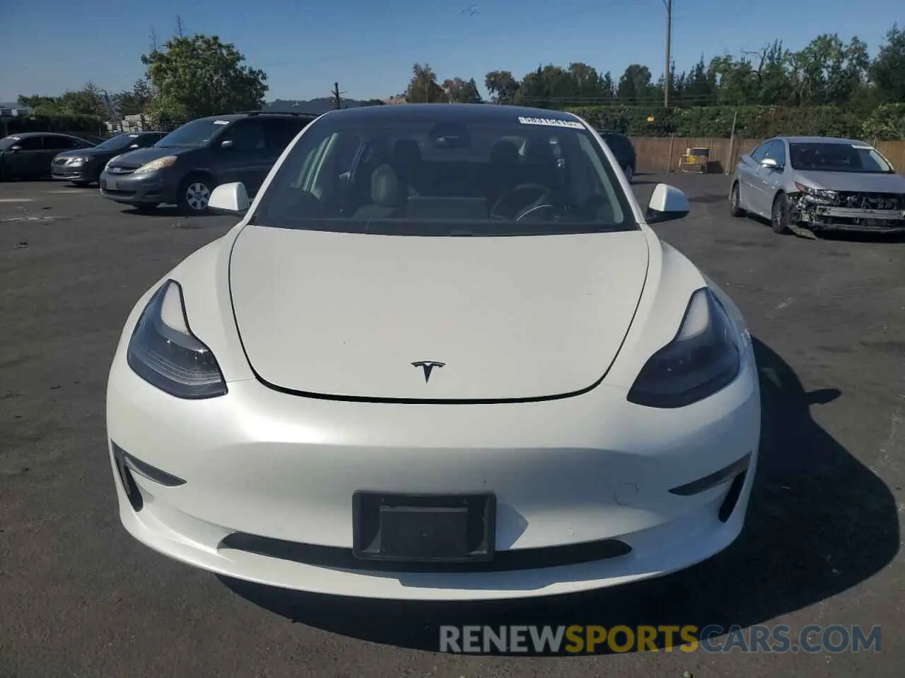 5 fotografías del automóvil dañado 5YJ3E1EA0MF017524 TESLA MODEL 3 2021