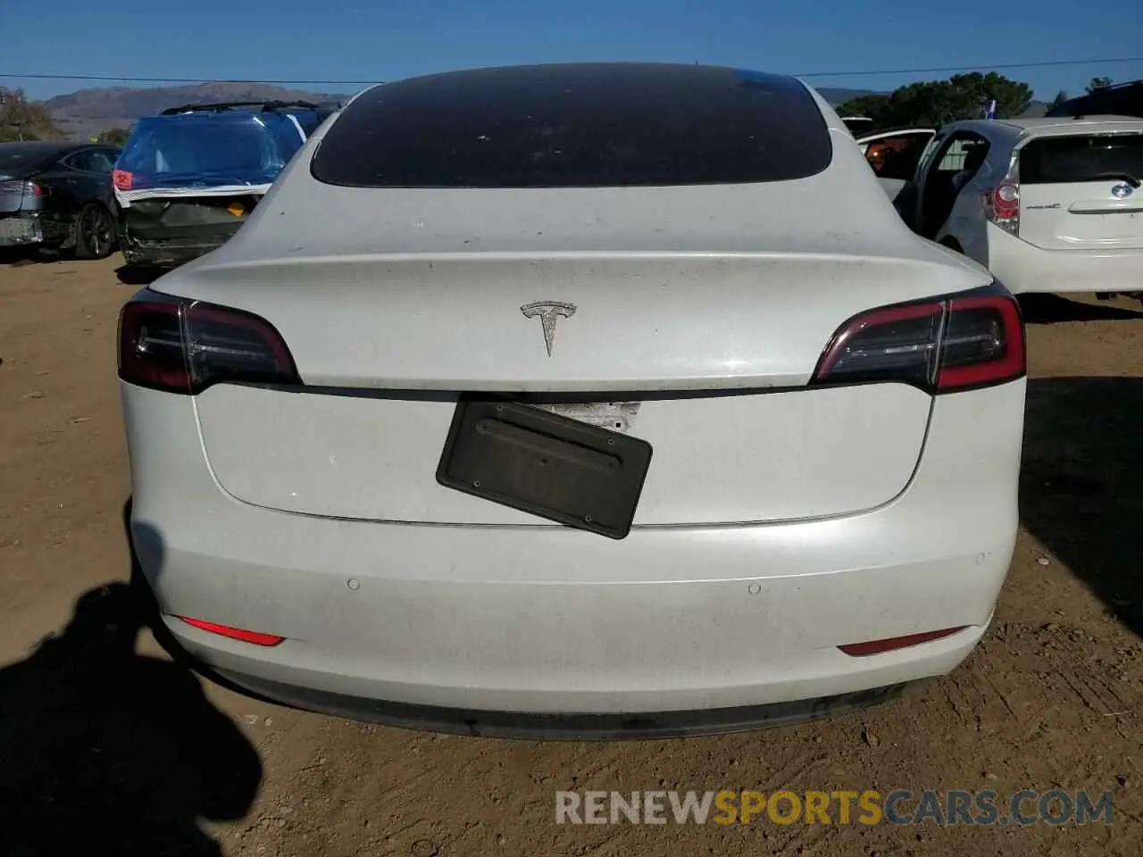 6 fotografías del automóvil dañado 5YJ3E1EA0MF017765 TESLA MODEL 3 2021