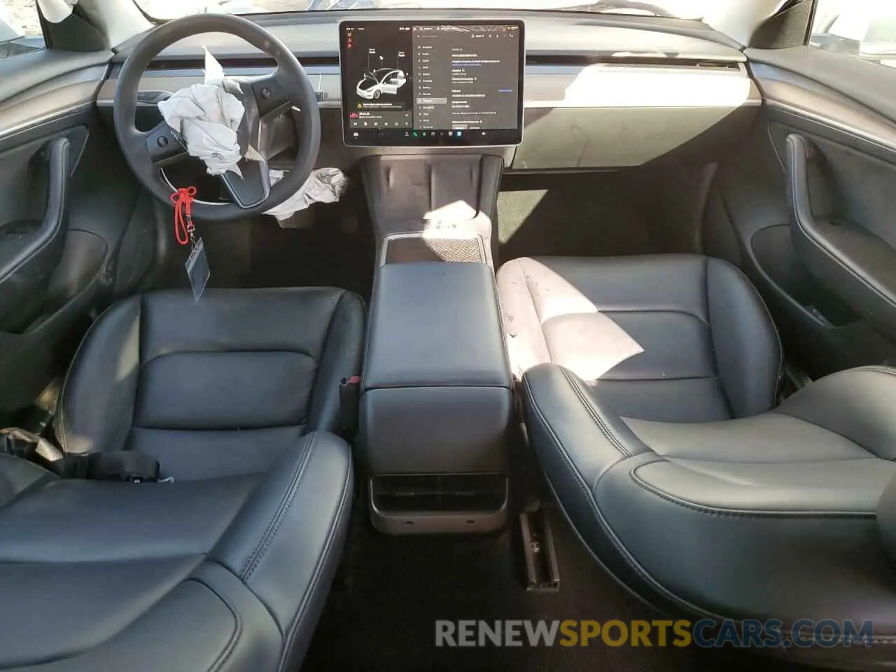 8 fotografías del automóvil dañado 5YJ3E1EA0MF017765 TESLA MODEL 3 2021