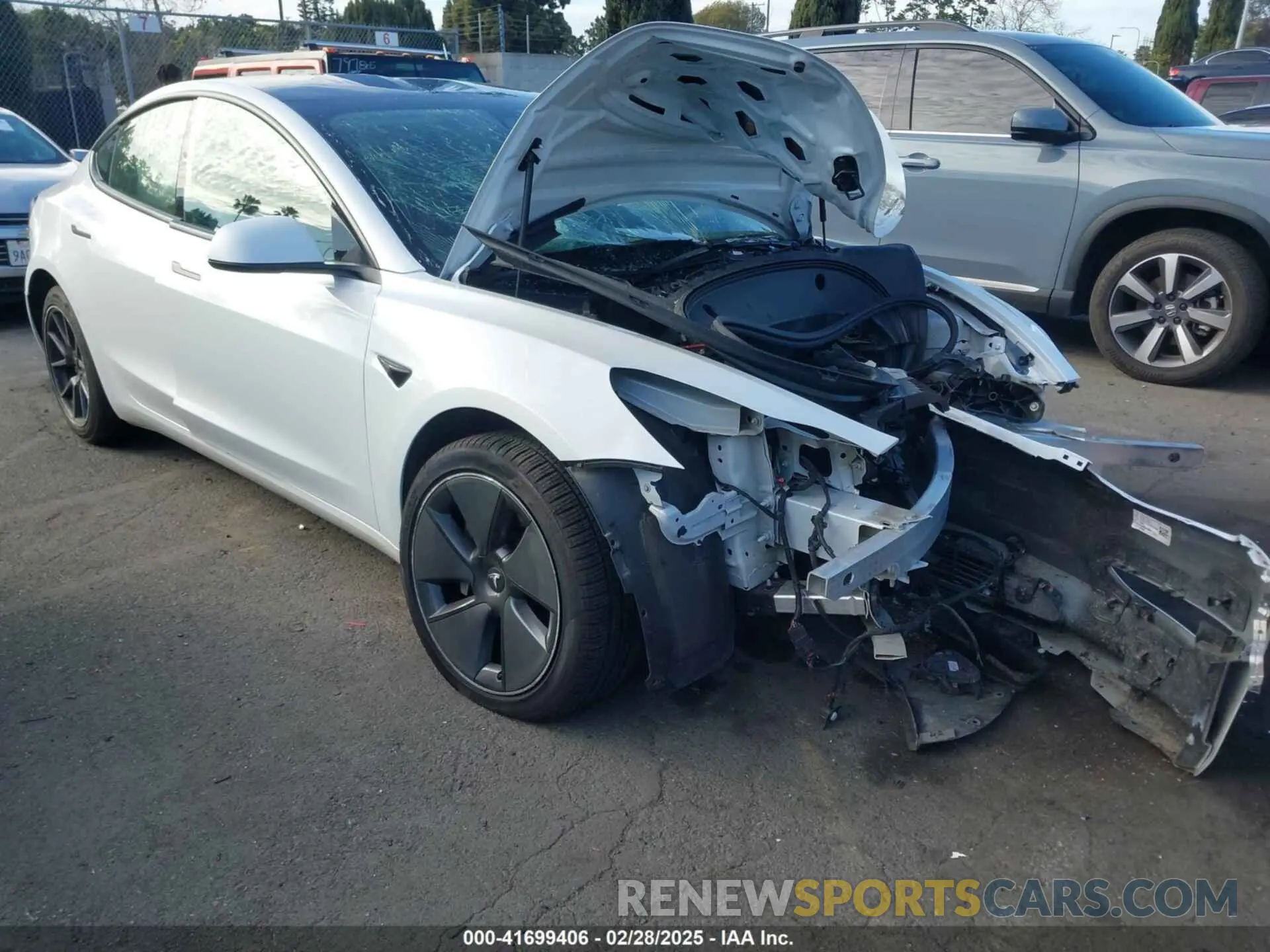 1 fotografías del automóvil dañado 5YJ3E1EA0MF022920 TESLA MODEL 3 2021
