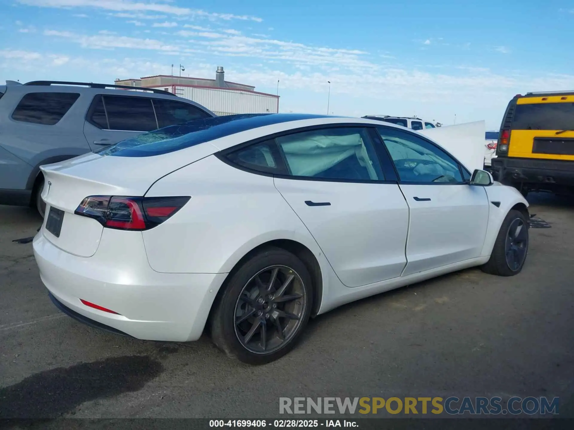 12 fotografías del automóvil dañado 5YJ3E1EA0MF022920 TESLA MODEL 3 2021