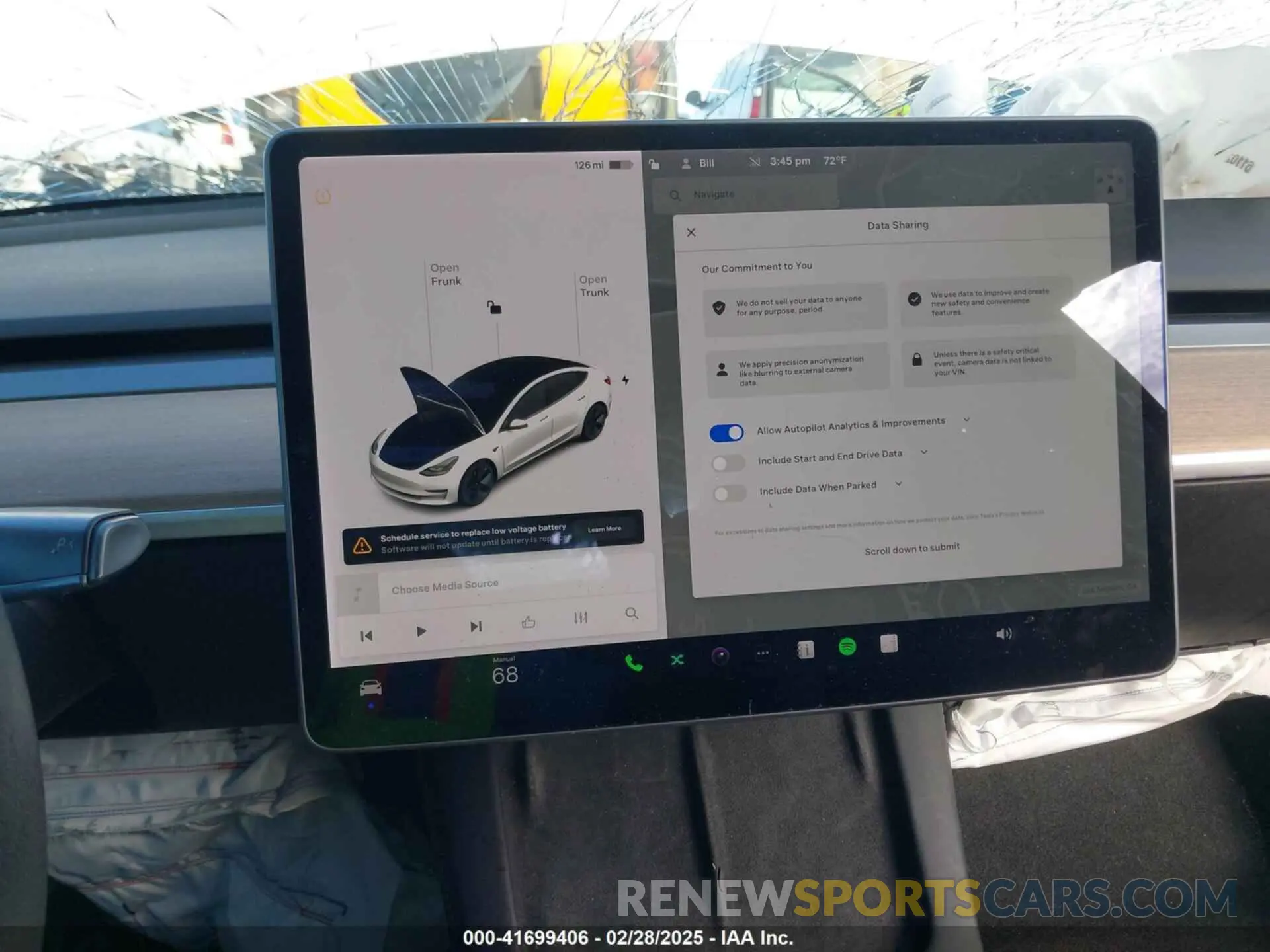 17 fotografías del automóvil dañado 5YJ3E1EA0MF022920 TESLA MODEL 3 2021