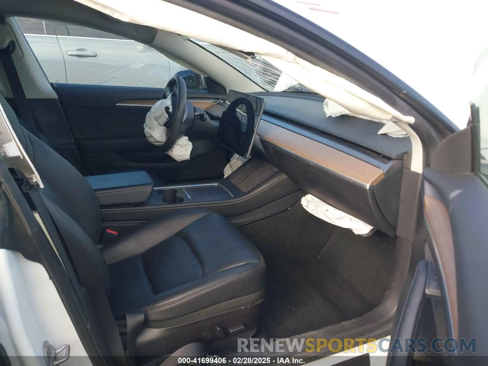 5 fotografías del automóvil dañado 5YJ3E1EA0MF022920 TESLA MODEL 3 2021