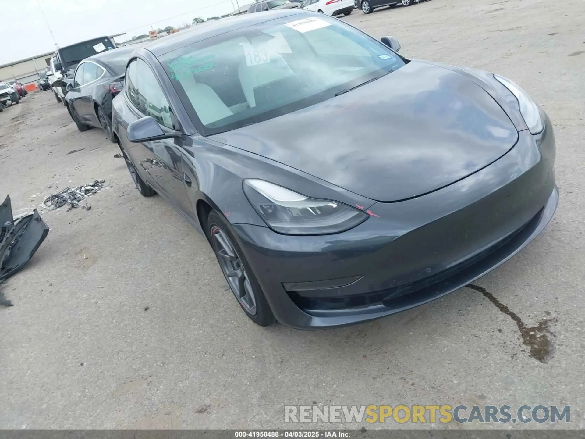 1 fotografías del automóvil dañado 5YJ3E1EA0MF031987 TESLA MODEL 3 2021
