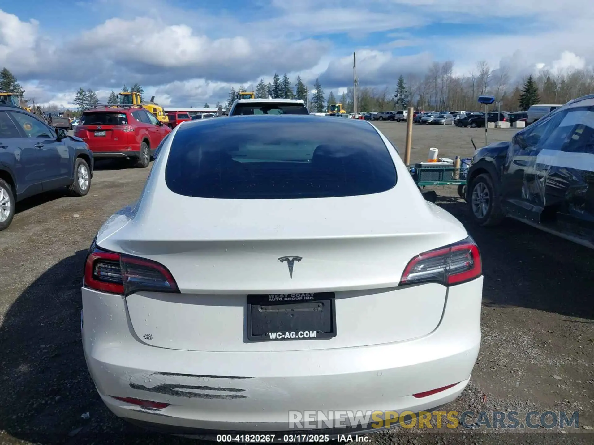 16 fotografías del automóvil dañado 5YJ3E1EA0MF062074 TESLA MODEL 3 2021
