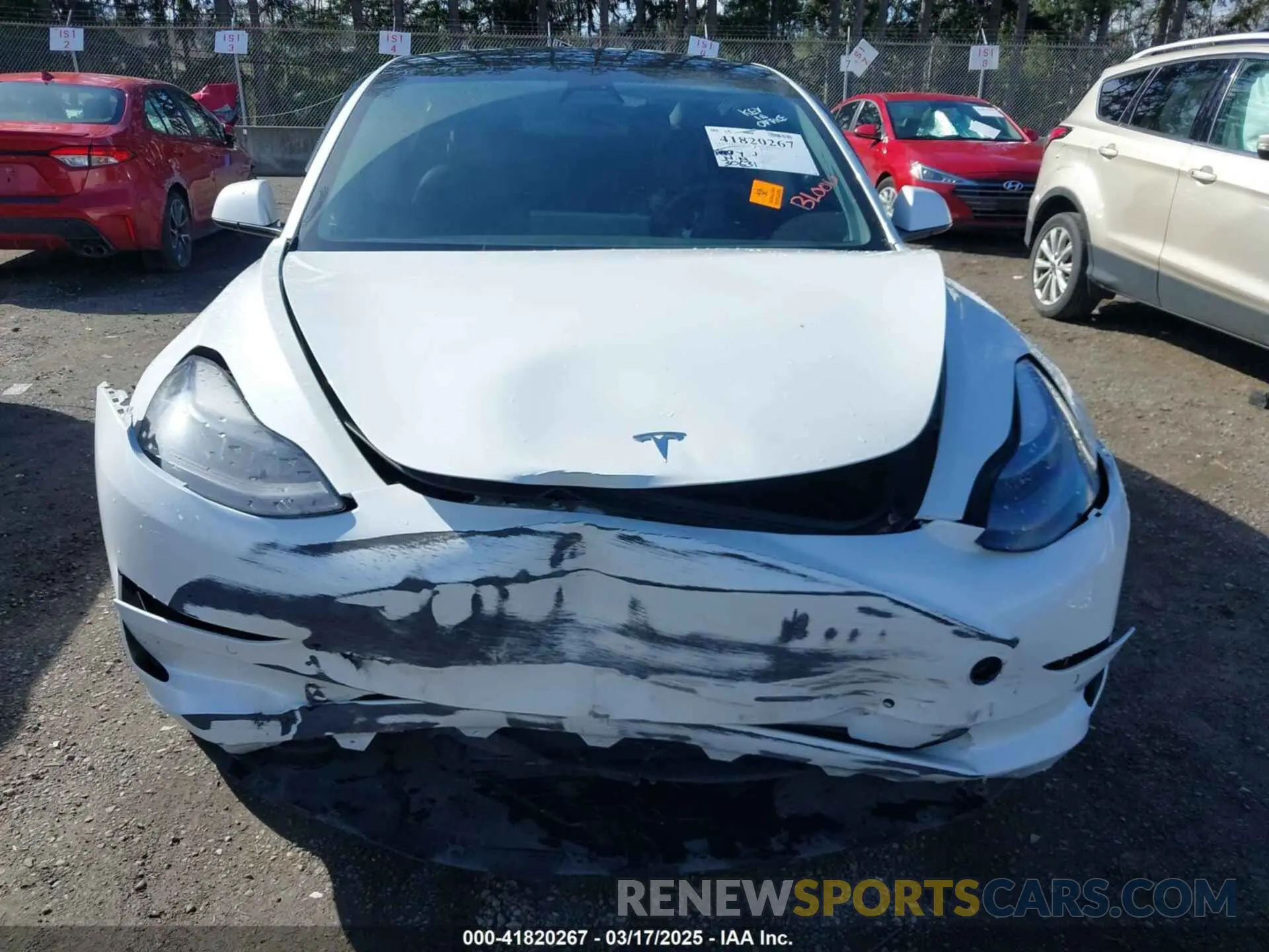 6 fotografías del automóvil dañado 5YJ3E1EA0MF062074 TESLA MODEL 3 2021