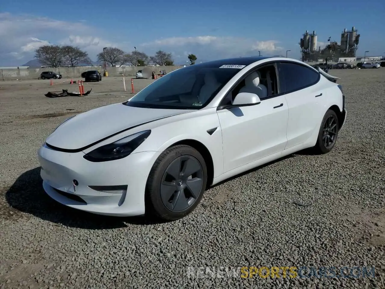 1 fotografías del automóvil dañado 5YJ3E1EA0MF072457 TESLA MODEL 3 2021