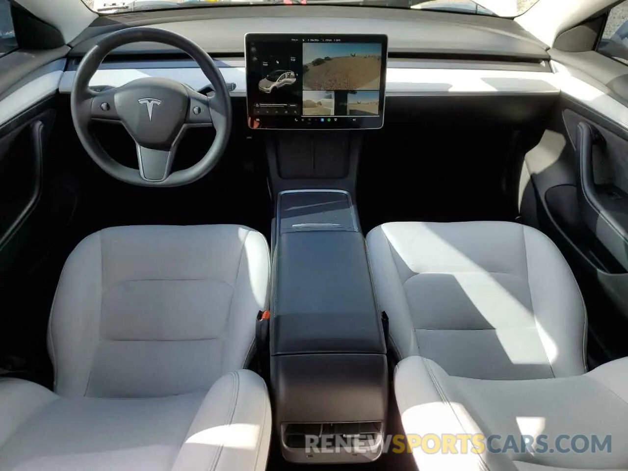 8 fotografías del automóvil dañado 5YJ3E1EA0MF072457 TESLA MODEL 3 2021