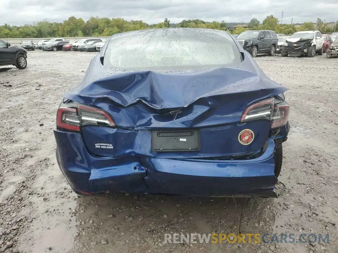 6 fotografías del automóvil dañado 5YJ3E1EA0MF088352 TESLA MODEL 3 2021