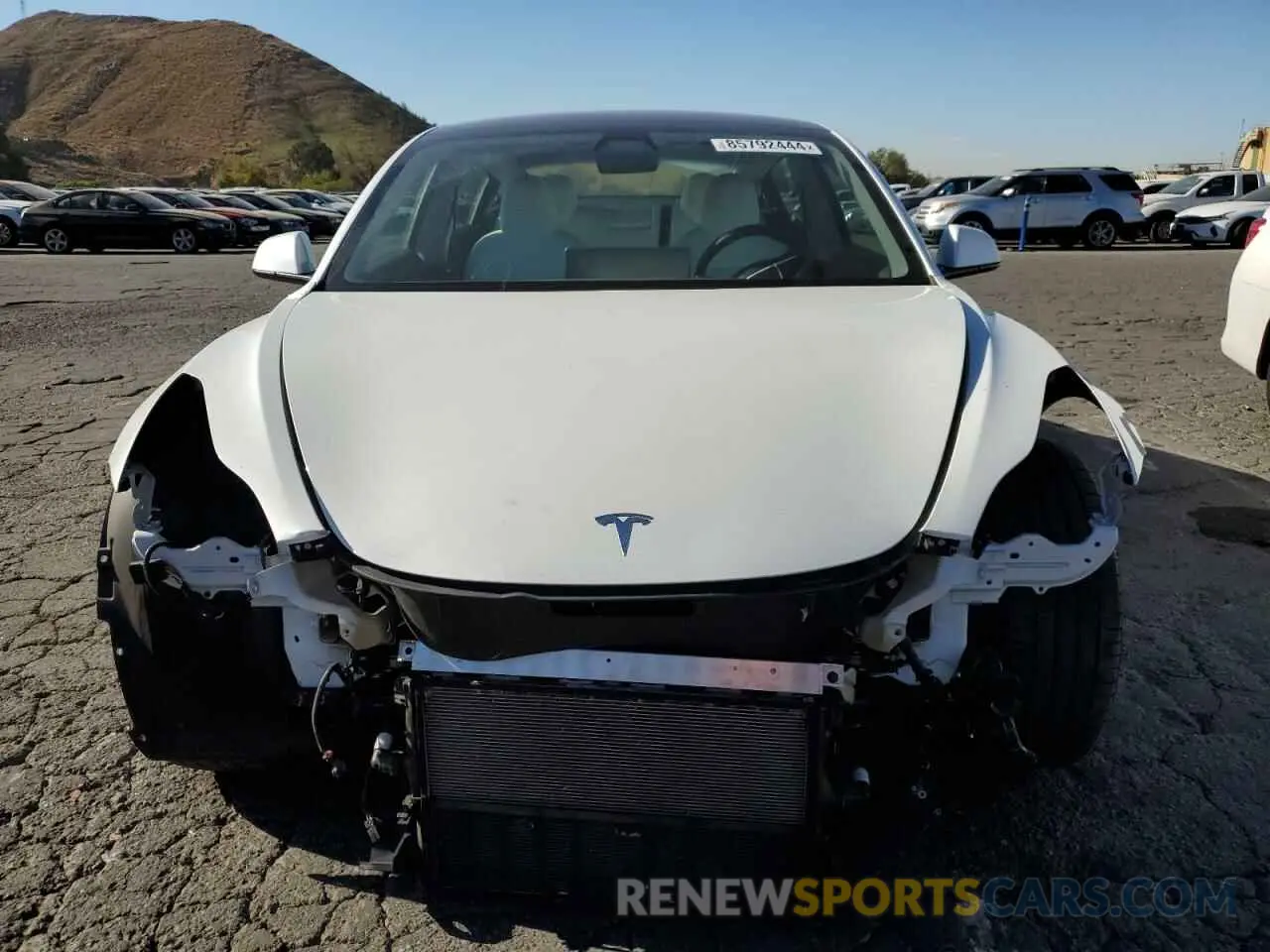 5 fotografías del automóvil dañado 5YJ3E1EA0MF100063 TESLA MODEL 3 2021