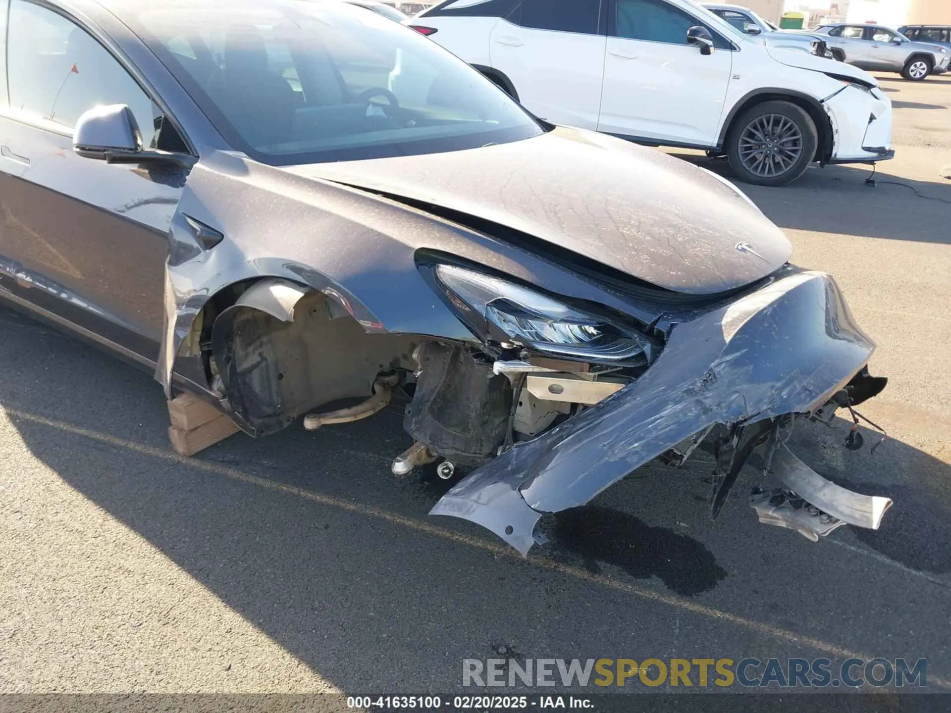 6 fotografías del automóvil dañado 5YJ3E1EA0MF850935 TESLA MODEL 3 2021
