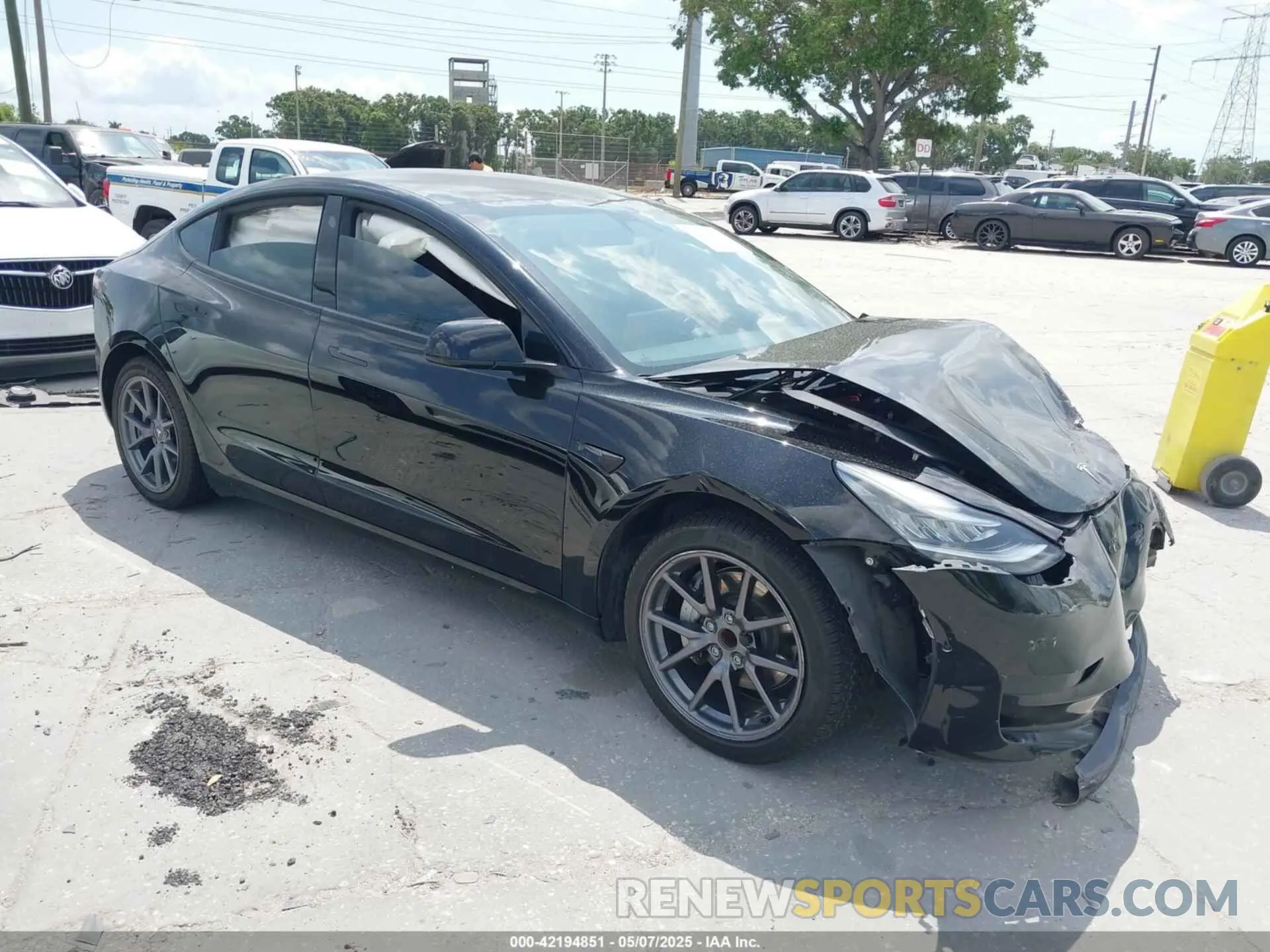 1 fotografías del automóvil dañado 5YJ3E1EA0MF851177 TESLA MODEL 3 2021