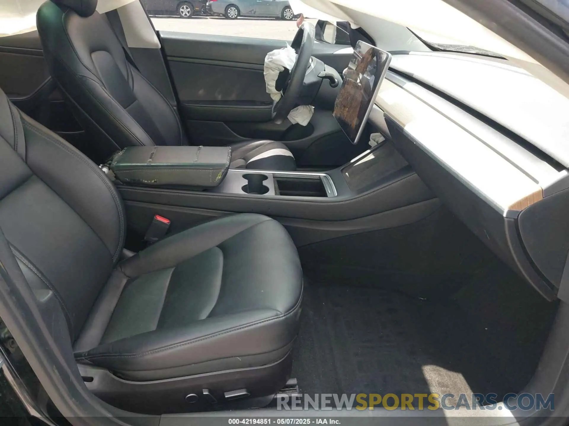 5 fotografías del automóvil dañado 5YJ3E1EA0MF851177 TESLA MODEL 3 2021