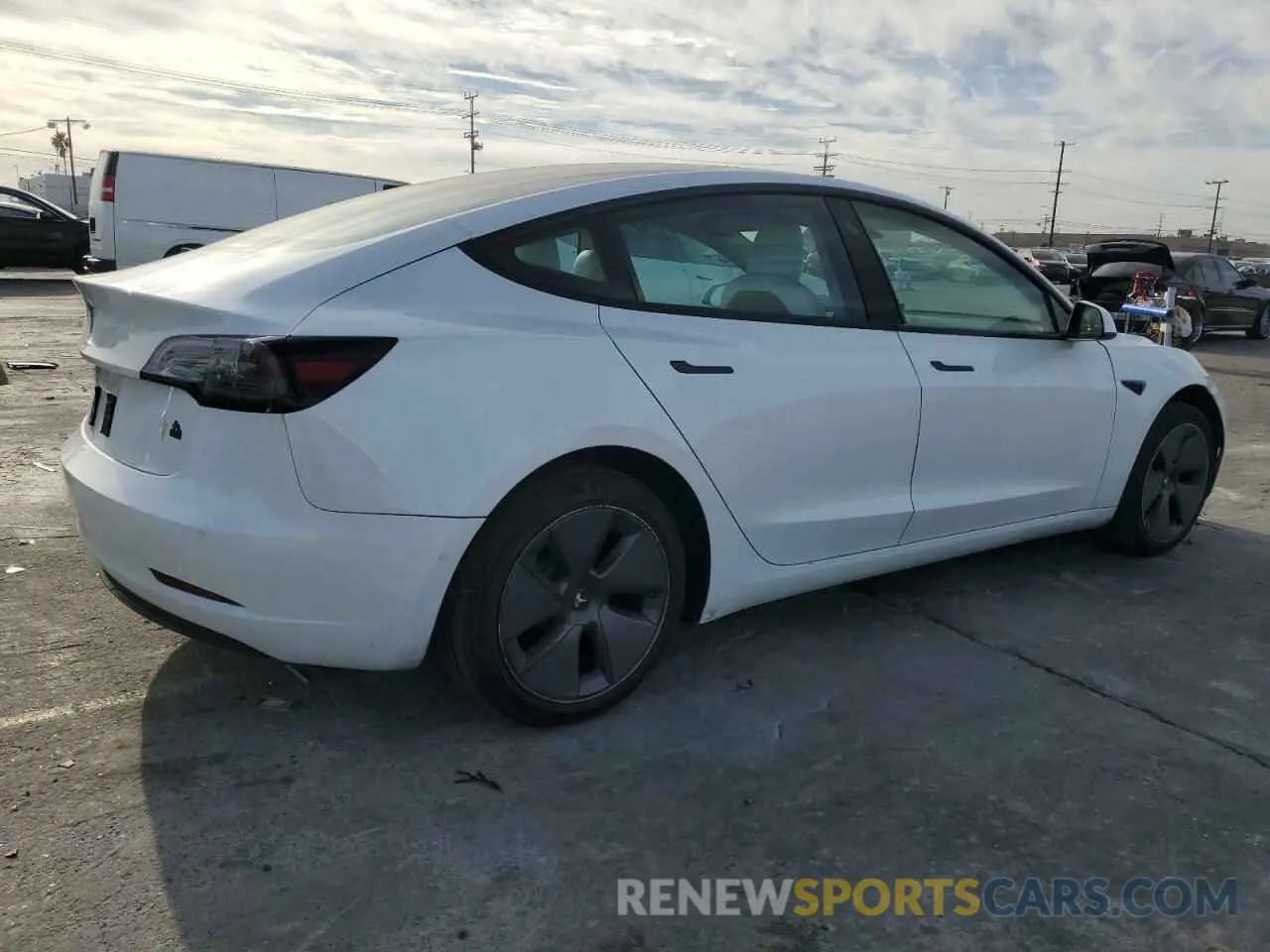 3 fotografías del automóvil dañado 5YJ3E1EA0MF858839 TESLA MODEL 3 2021