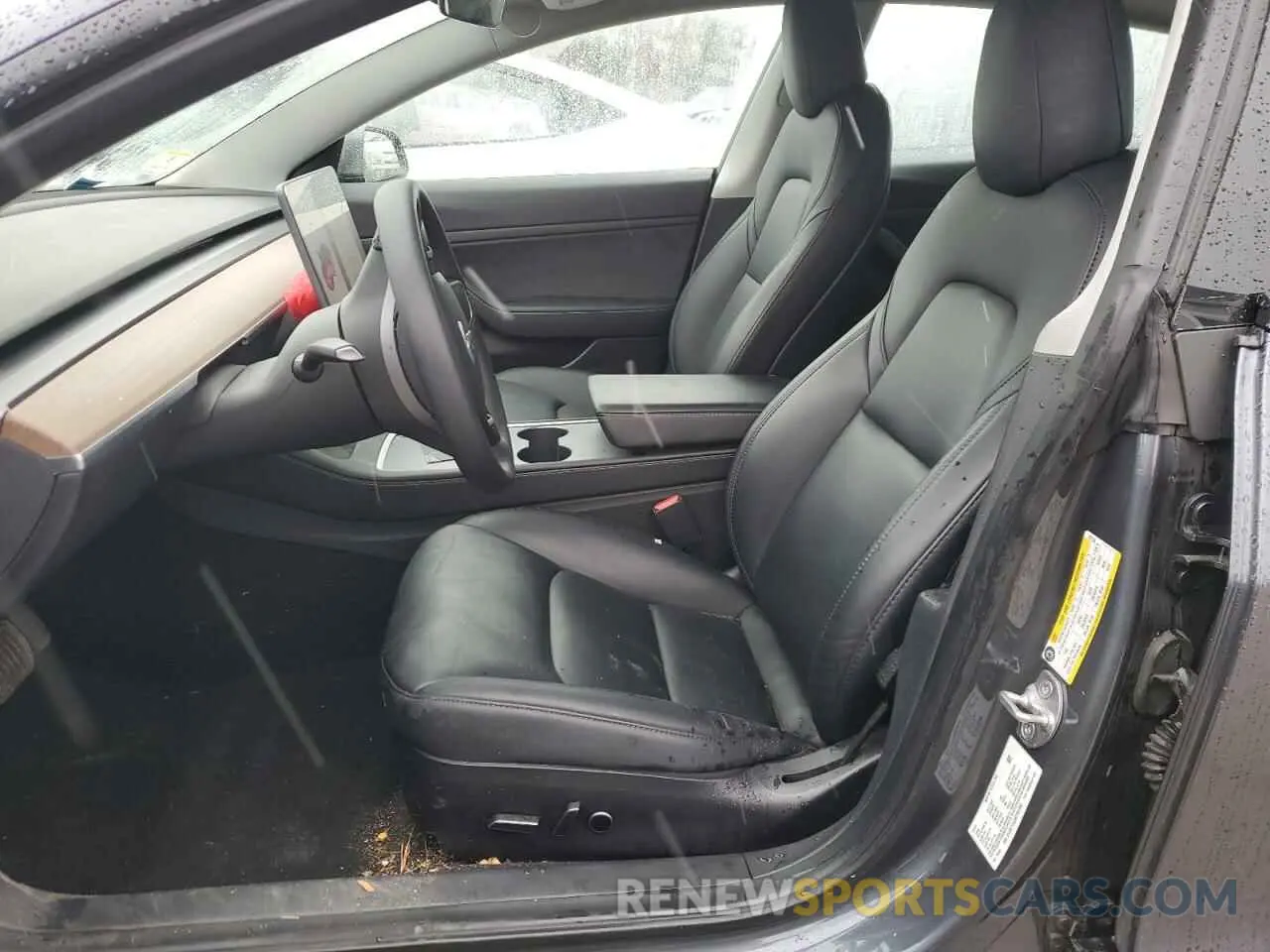 7 fotografías del automóvil dañado 5YJ3E1EA0MF907358 TESLA MODEL 3 2021