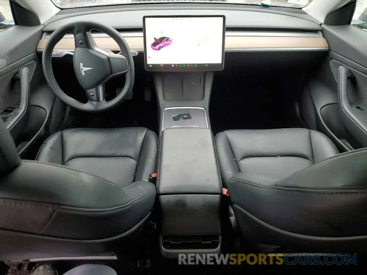 8 fotografías del automóvil dañado 5YJ3E1EA0MF907358 TESLA MODEL 3 2021