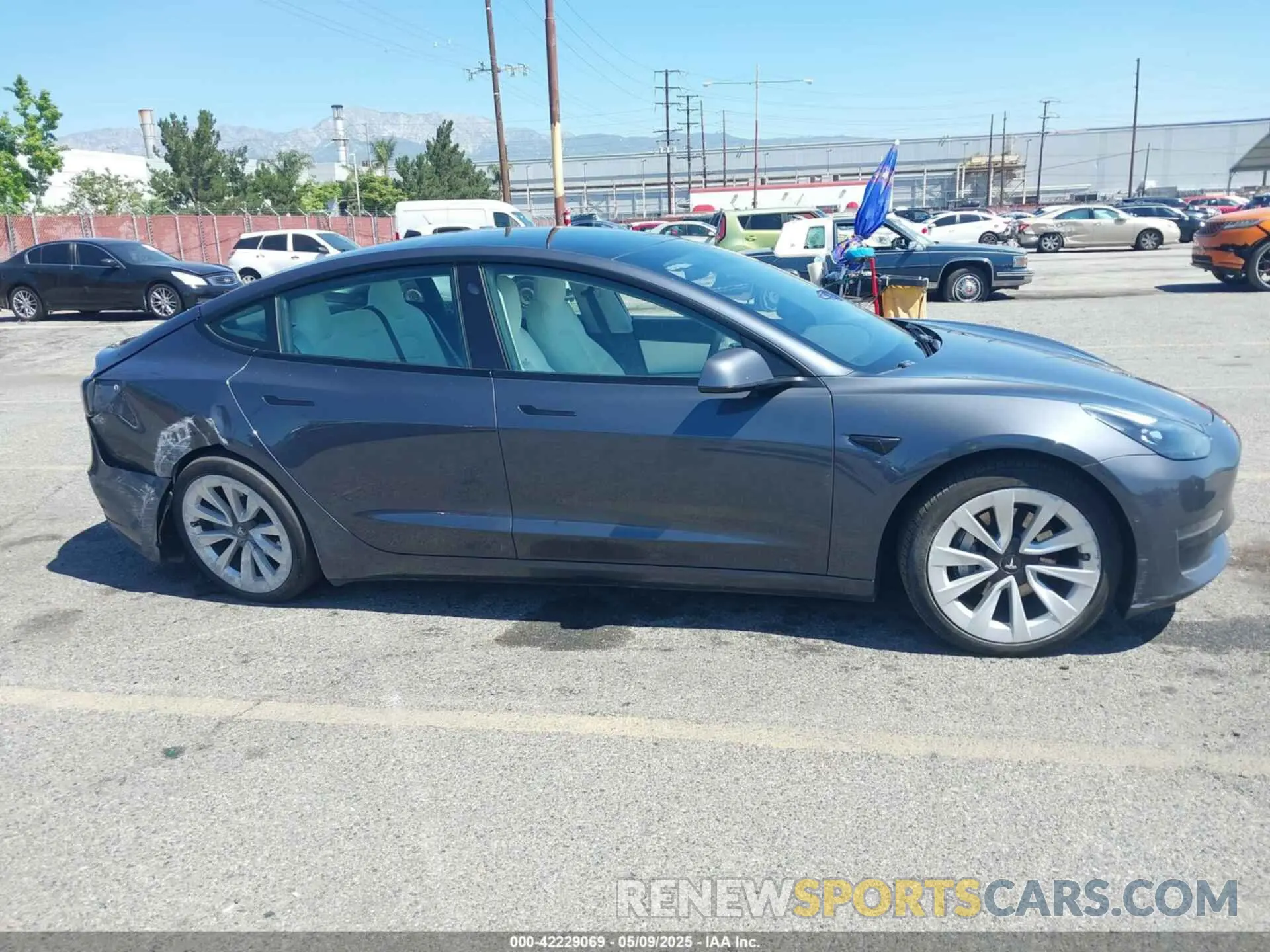 12 fotografías del automóvil dañado 5YJ3E1EA0MF908736 TESLA MODEL 3 2021