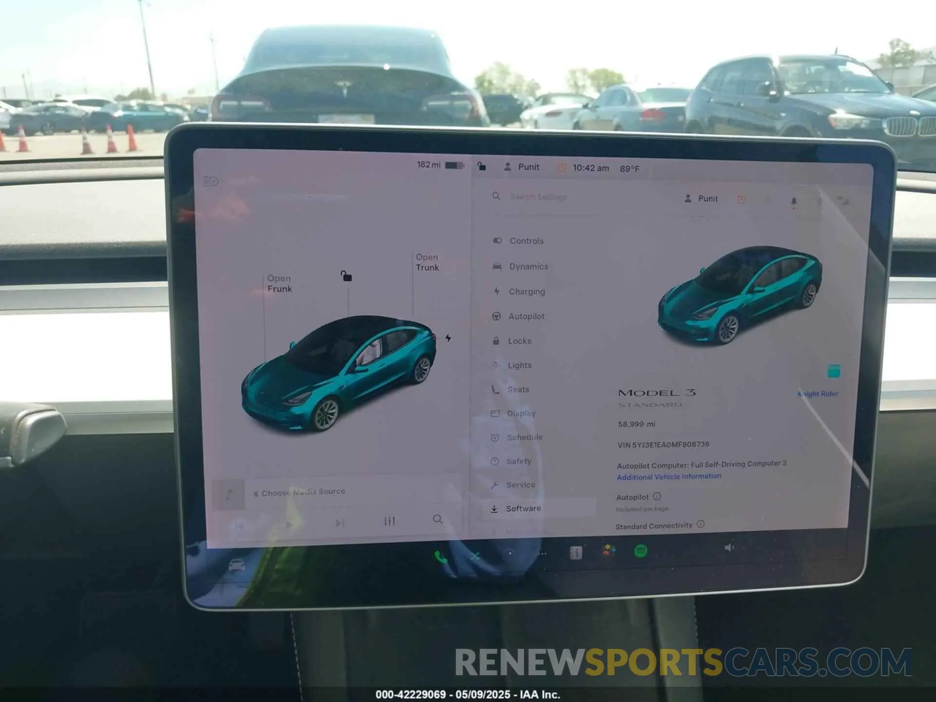 17 fotografías del automóvil dañado 5YJ3E1EA0MF908736 TESLA MODEL 3 2021