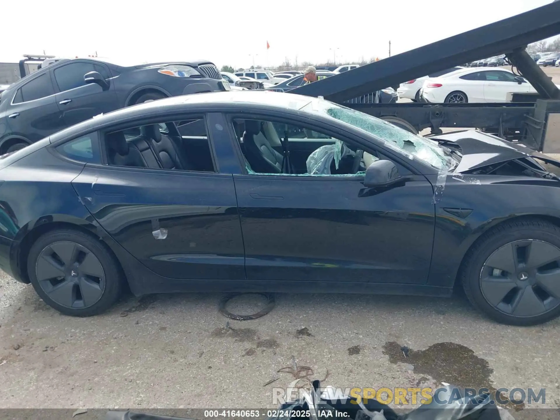 12 fotografías del automóvil dañado 5YJ3E1EA0MF911328 TESLA MODEL 3 2021