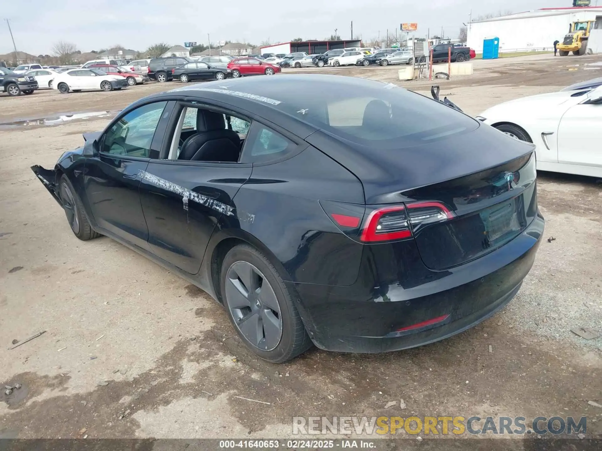 3 fotografías del automóvil dañado 5YJ3E1EA0MF911328 TESLA MODEL 3 2021