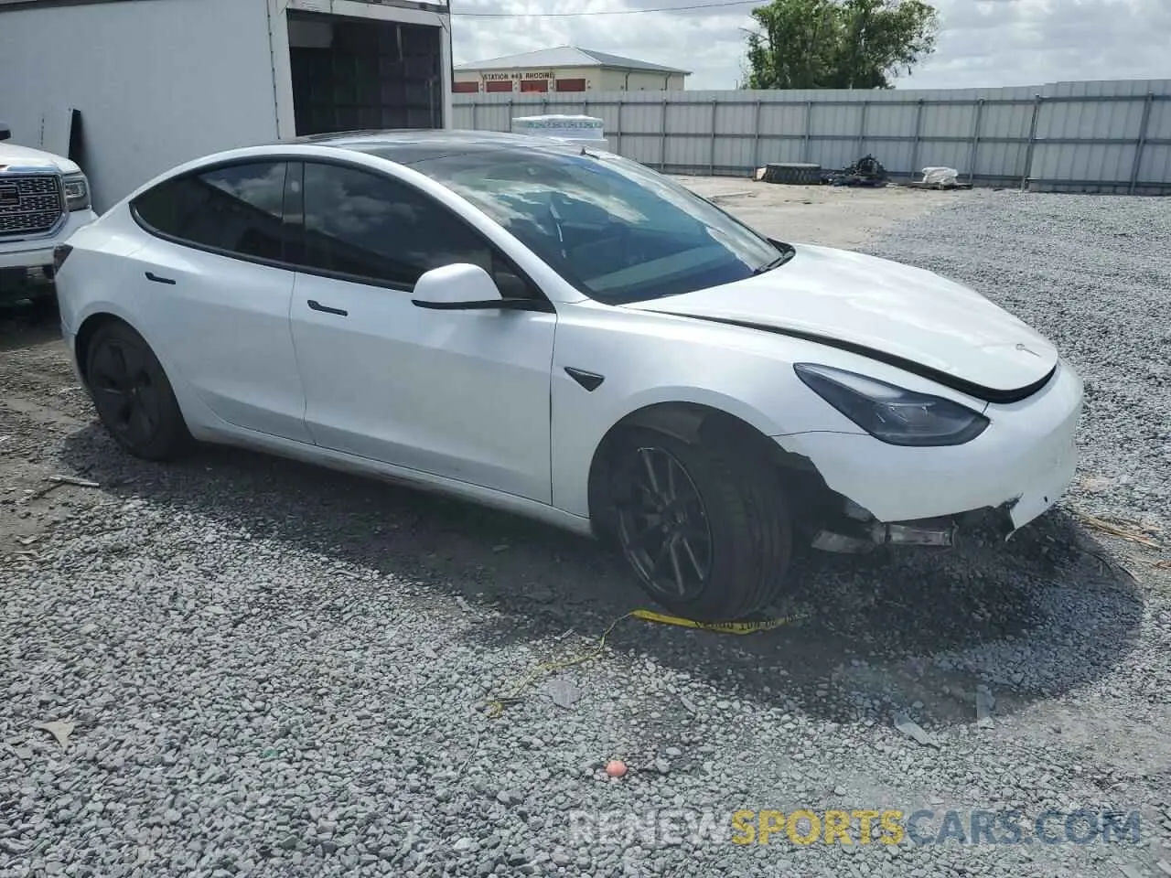 4 fotografías del automóvil dañado 5YJ3E1EA0MF920949 TESLA MODEL 3 2021