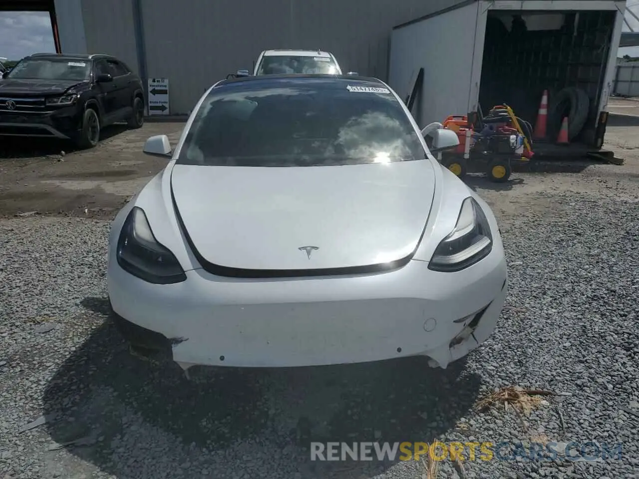 5 fotografías del automóvil dañado 5YJ3E1EA0MF920949 TESLA MODEL 3 2021