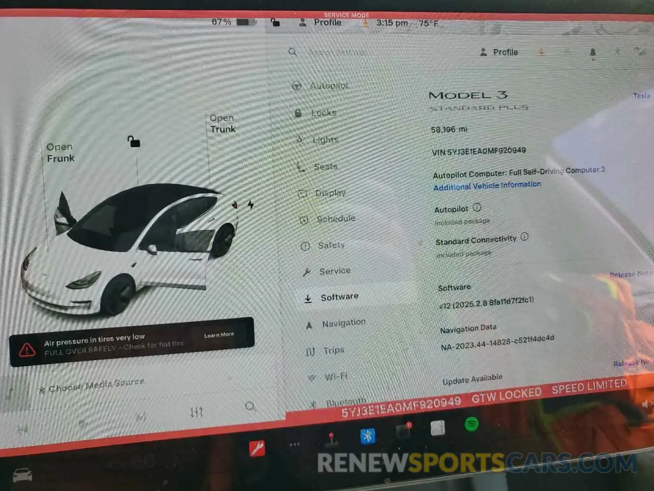 9 fotografías del automóvil dañado 5YJ3E1EA0MF920949 TESLA MODEL 3 2021