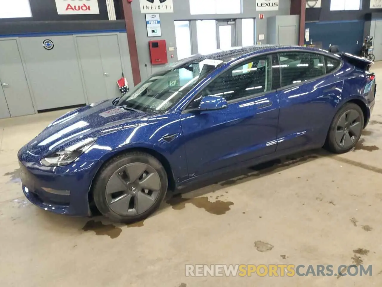 1 fotografías del automóvil dañado 5YJ3E1EA0MF922796 TESLA MODEL 3 2021