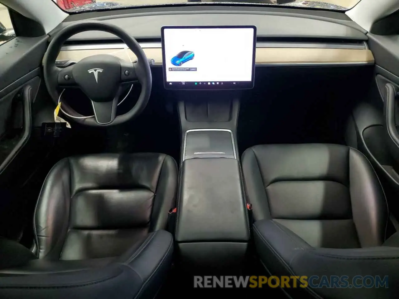 8 fotografías del automóvil dañado 5YJ3E1EA0MF922796 TESLA MODEL 3 2021