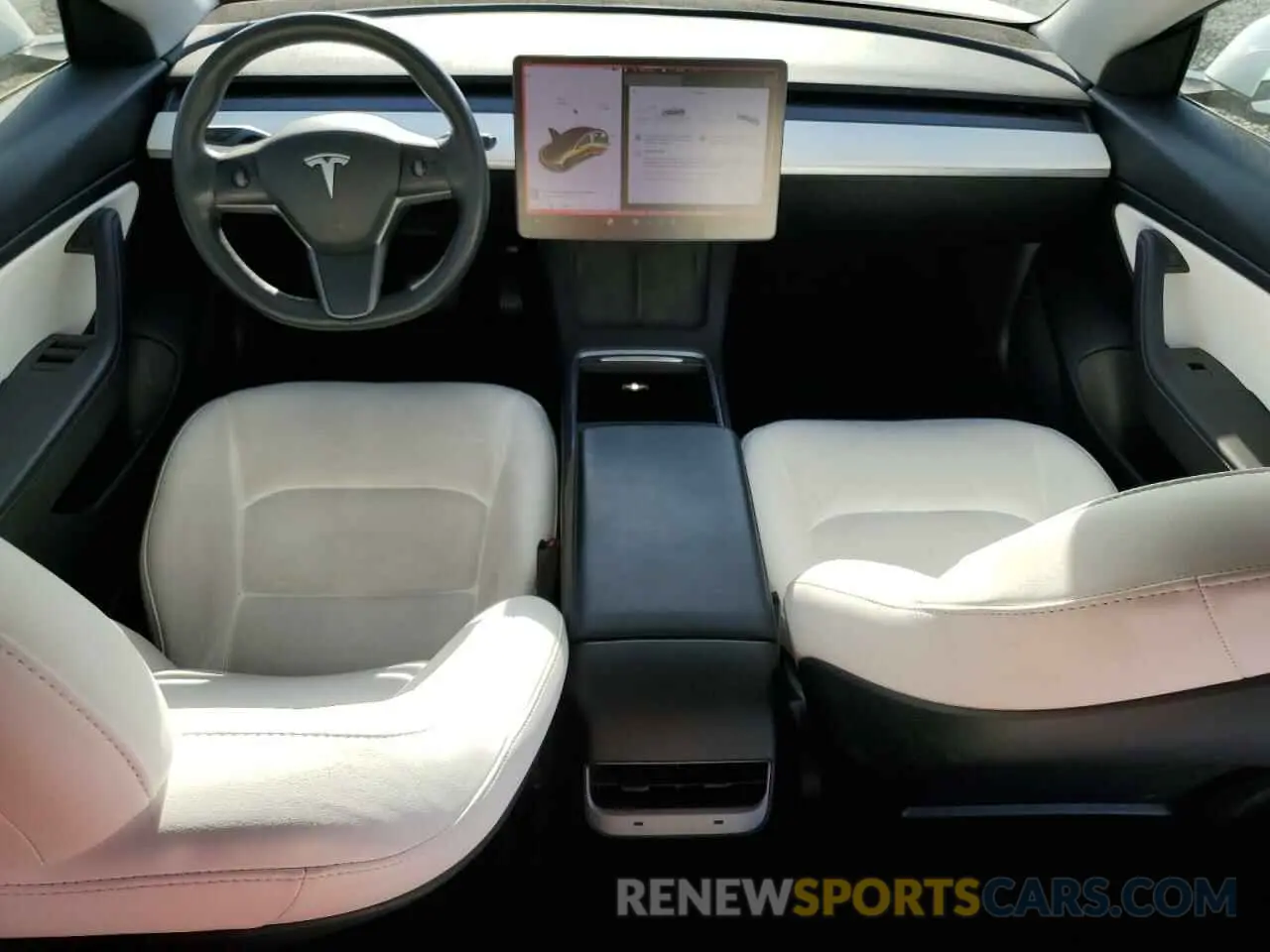 8 fotografías del automóvil dañado 5YJ3E1EA0MF928632 TESLA MODEL 3 2021