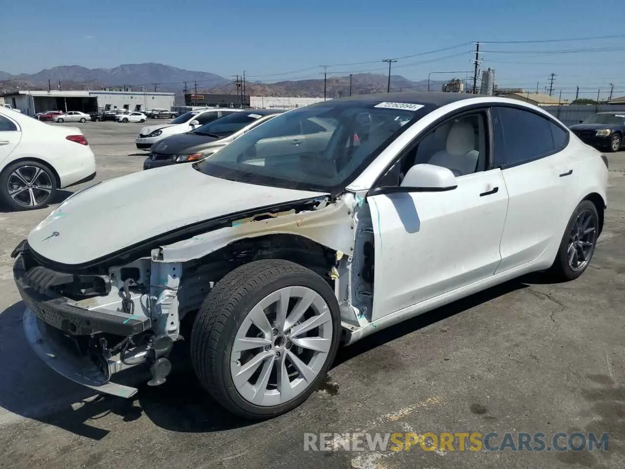 1 fotografías del automóvil dañado 5YJ3E1EA0MF936536 TESLA MODEL 3 2021