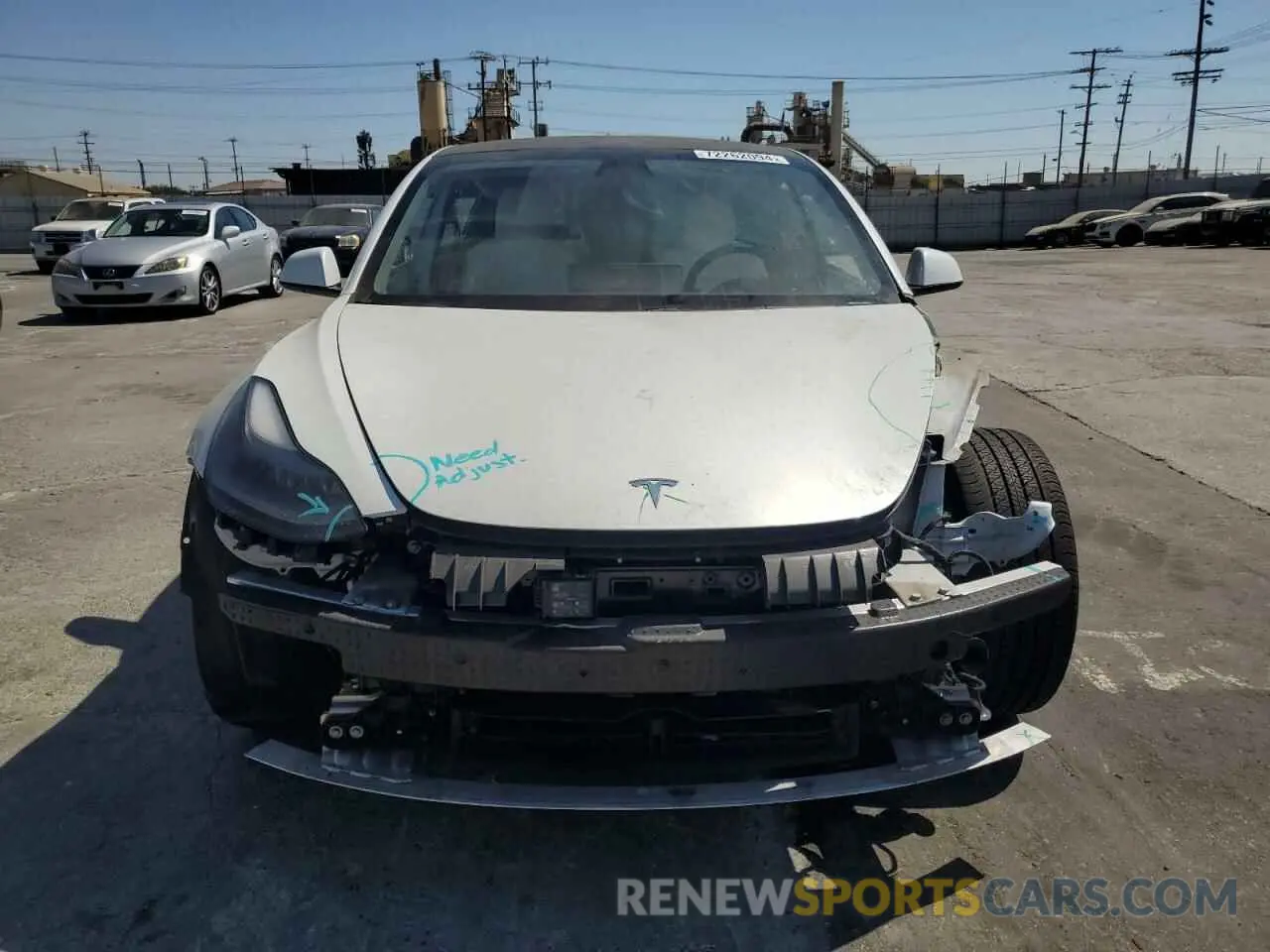 5 fotografías del automóvil dañado 5YJ3E1EA0MF936536 TESLA MODEL 3 2021