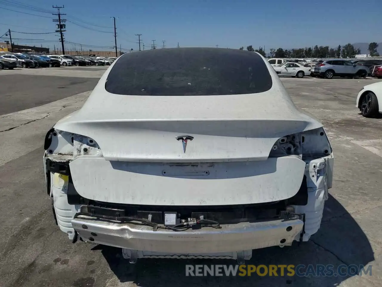 6 fotografías del automóvil dañado 5YJ3E1EA0MF936536 TESLA MODEL 3 2021