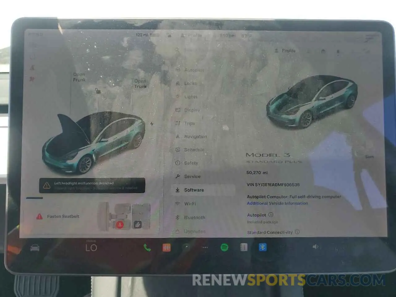 9 fotografías del automóvil dañado 5YJ3E1EA0MF936536 TESLA MODEL 3 2021