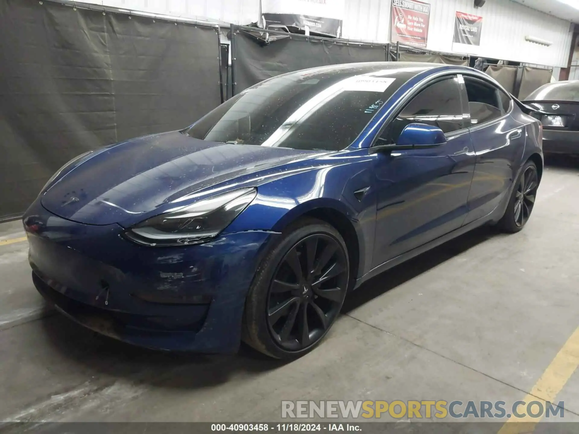 2 fotografías del automóvil dañado 5YJ3E1EA0MF940179 TESLA MODEL 3 2021