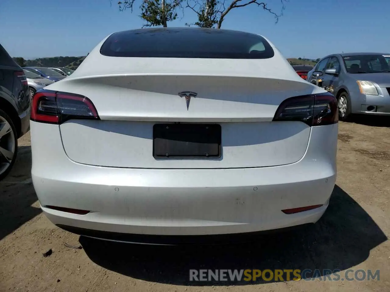 6 fotografías del automóvil dañado 5YJ3E1EA0MF985574 TESLA MODEL 3 2021