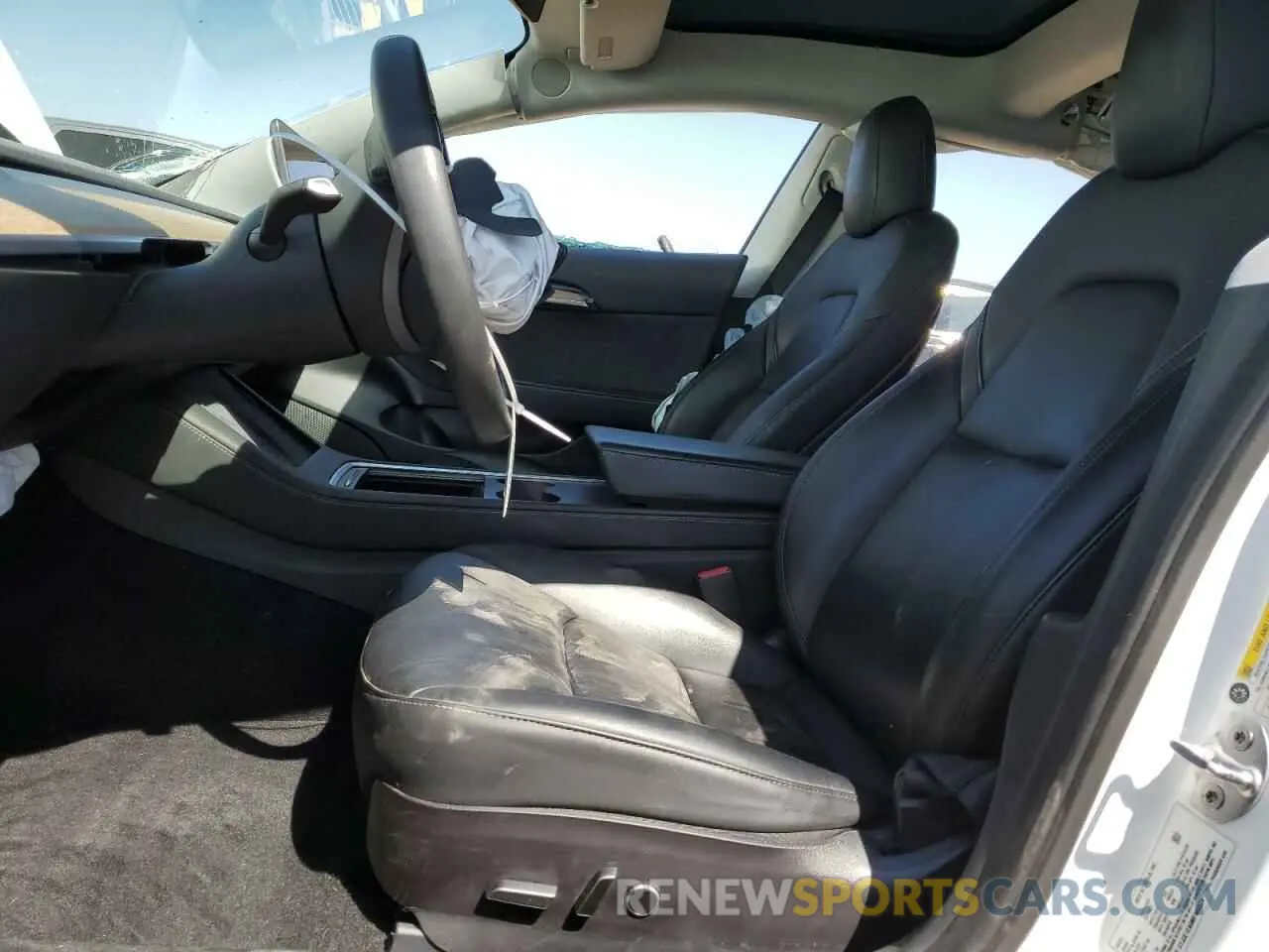 7 fotografías del automóvil dañado 5YJ3E1EA0MF985574 TESLA MODEL 3 2021