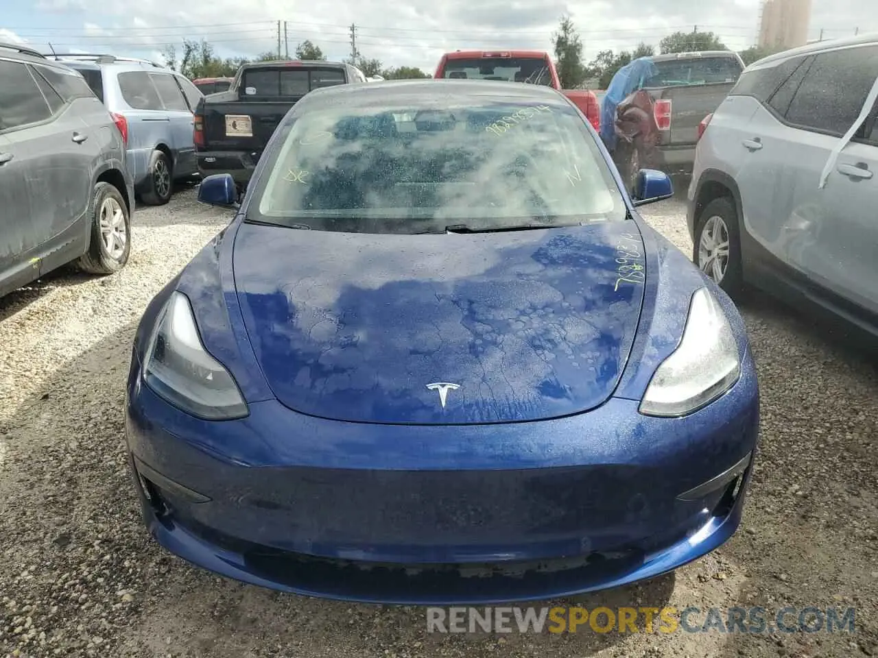 5 fotografías del automóvil dañado 5YJ3E1EA0MF990757 TESLA MODEL 3 2021