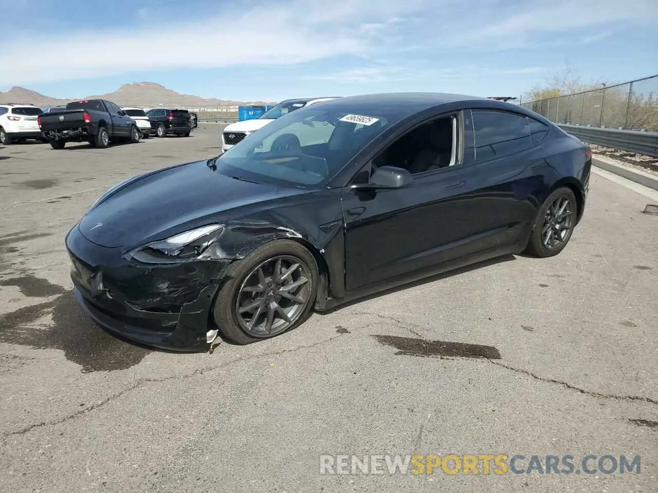 1 fotografías del automóvil dañado 5YJ3E1EA0MF997191 TESLA MODEL 3 2021