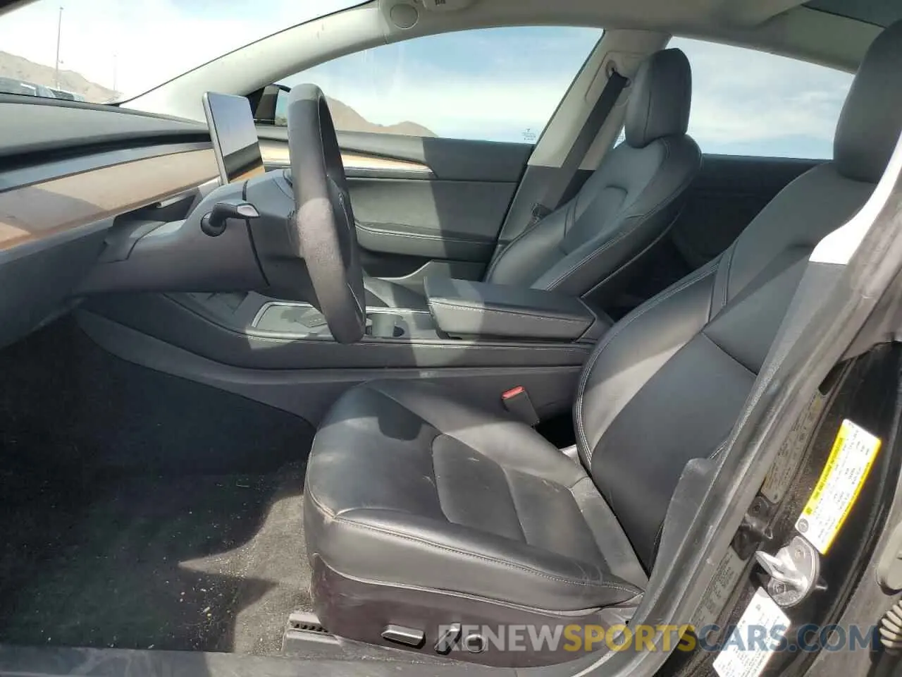7 fotografías del automóvil dañado 5YJ3E1EA0MF997191 TESLA MODEL 3 2021