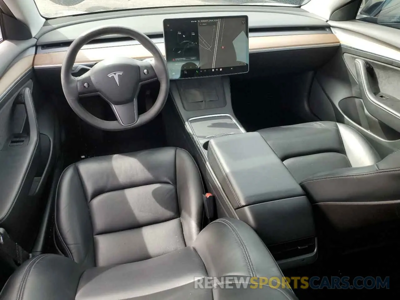 8 fotografías del automóvil dañado 5YJ3E1EA0MF997191 TESLA MODEL 3 2021