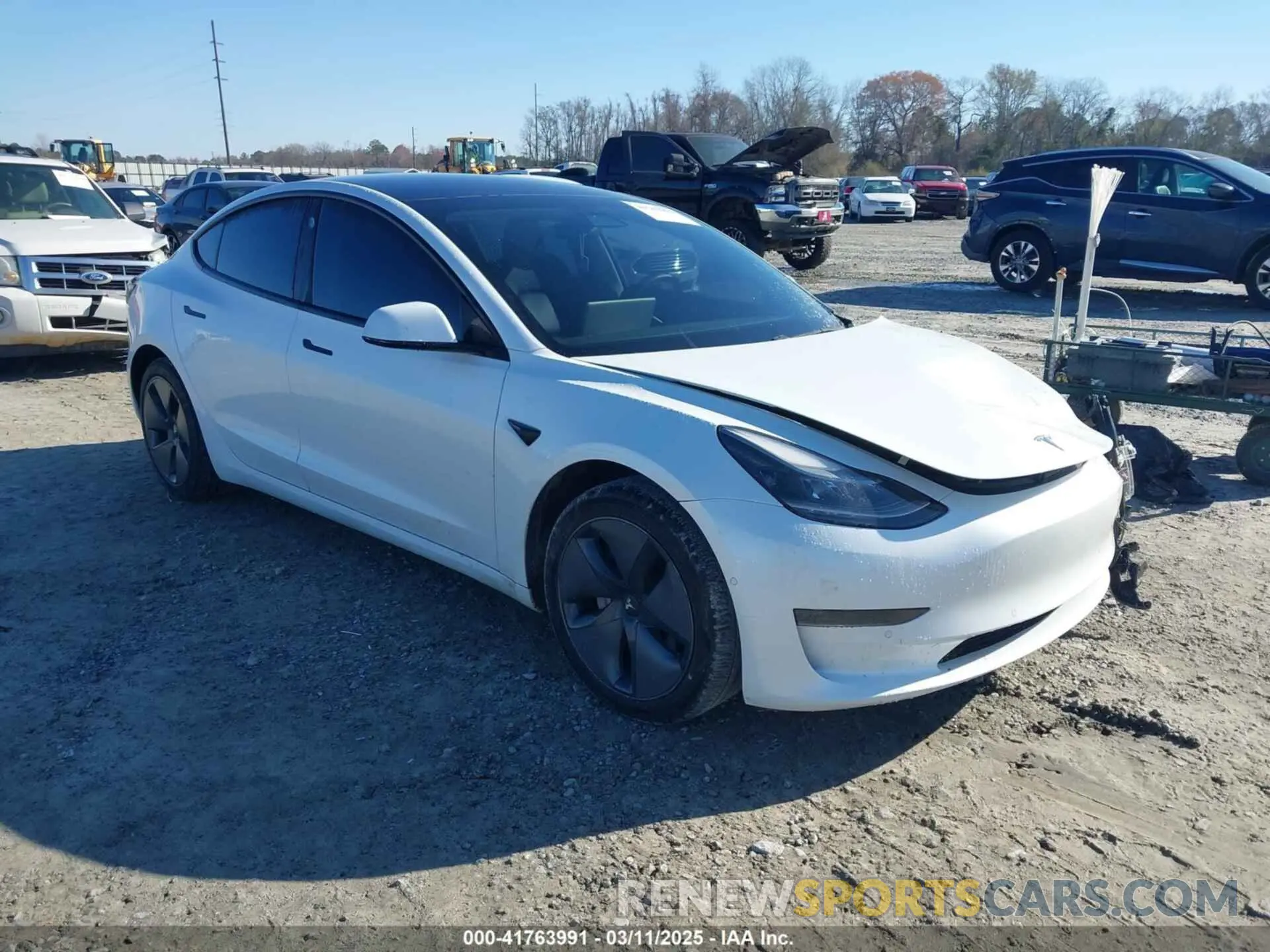 1 fotografías del automóvil dañado 5YJ3E1EA1MF016656 TESLA MODEL 3 2021