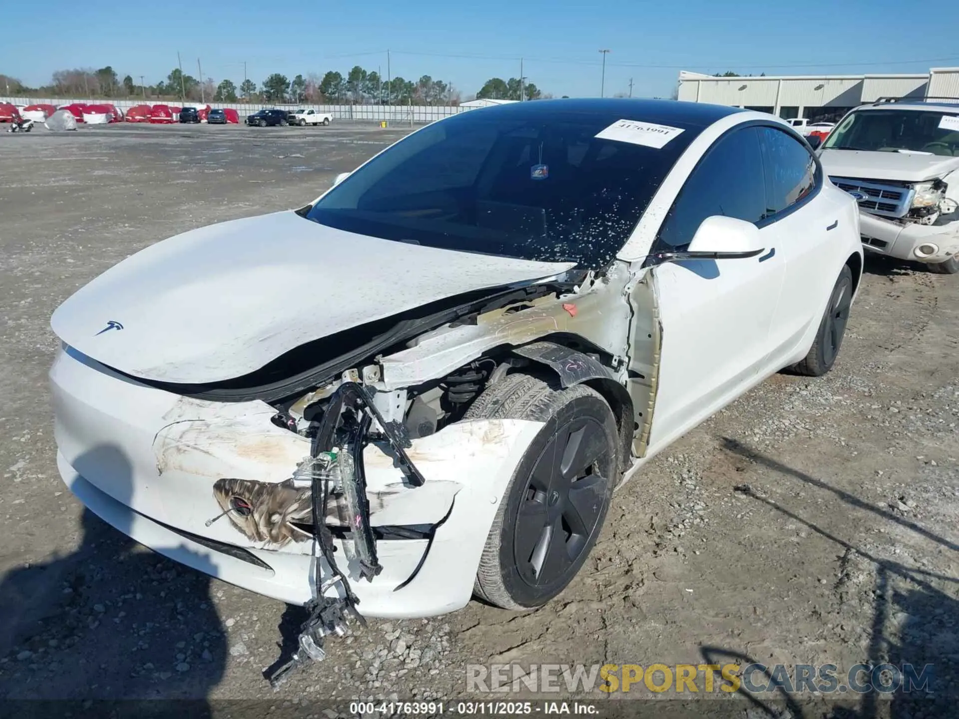 6 fotografías del automóvil dañado 5YJ3E1EA1MF016656 TESLA MODEL 3 2021
