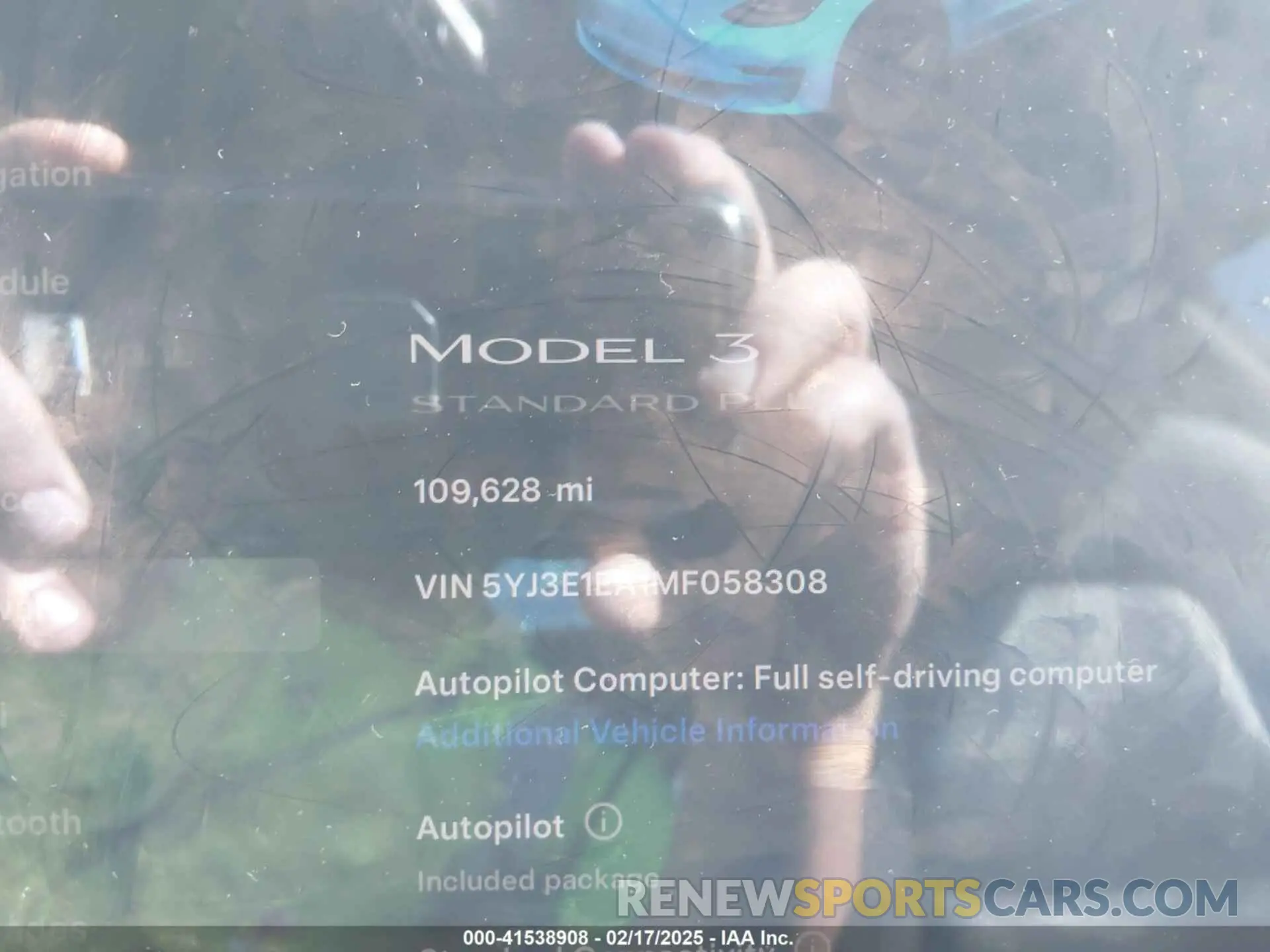7 fotografías del automóvil dañado 5YJ3E1EA1MF058308 TESLA MODEL 3 2021