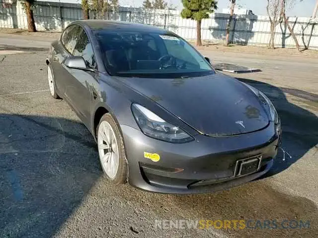 11 fotografías del automóvil dañado 5YJ3E1EA1MF059152 TESLA MODEL 3 2021