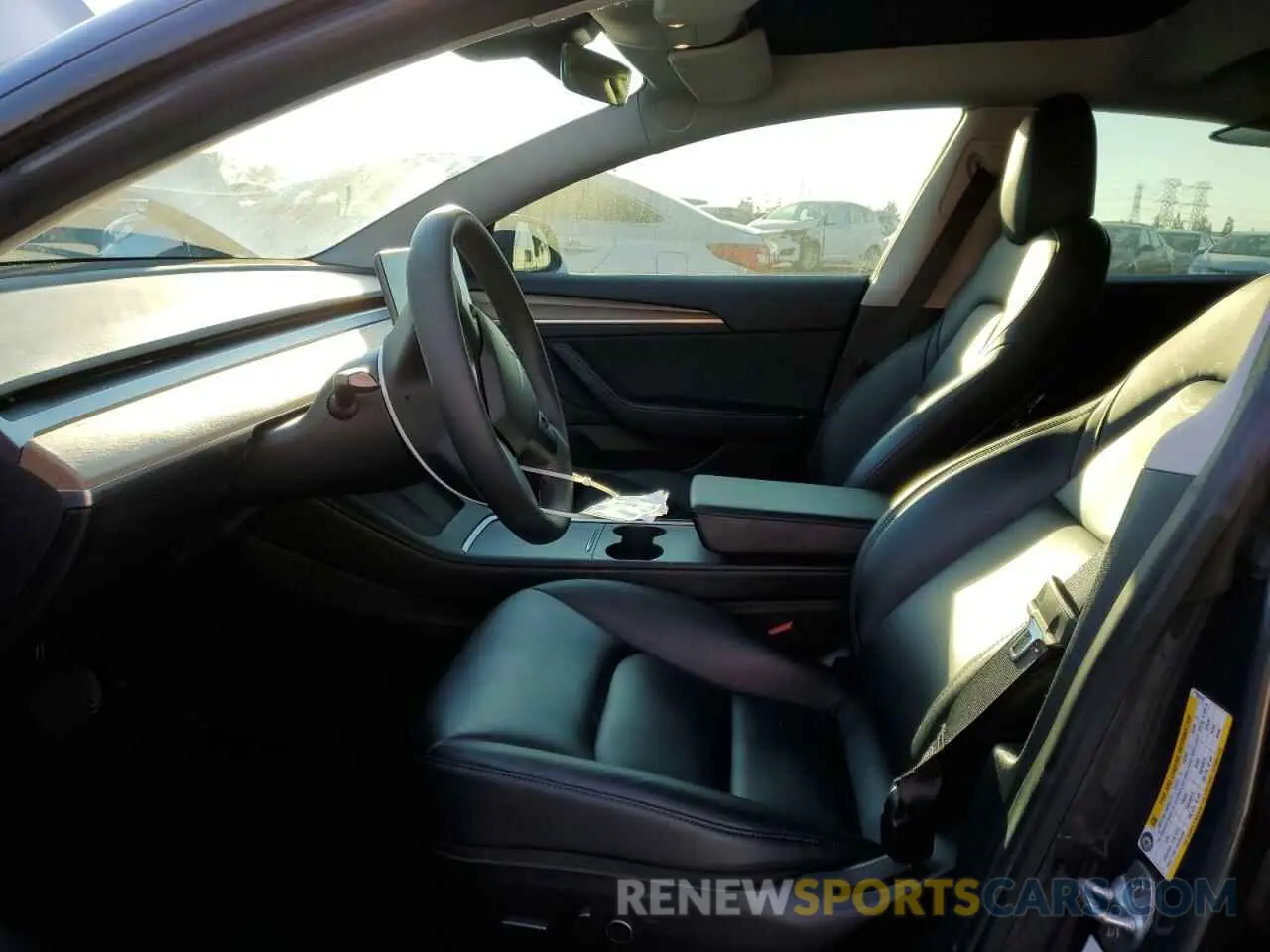 7 fotografías del automóvil dañado 5YJ3E1EA1MF059152 TESLA MODEL 3 2021