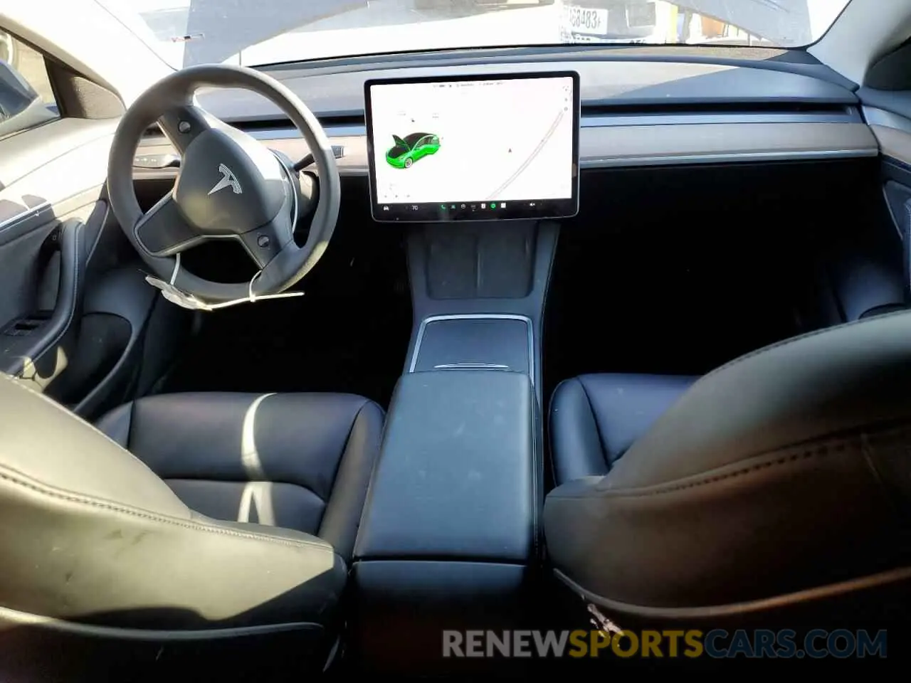 8 fotografías del automóvil dañado 5YJ3E1EA1MF059152 TESLA MODEL 3 2021