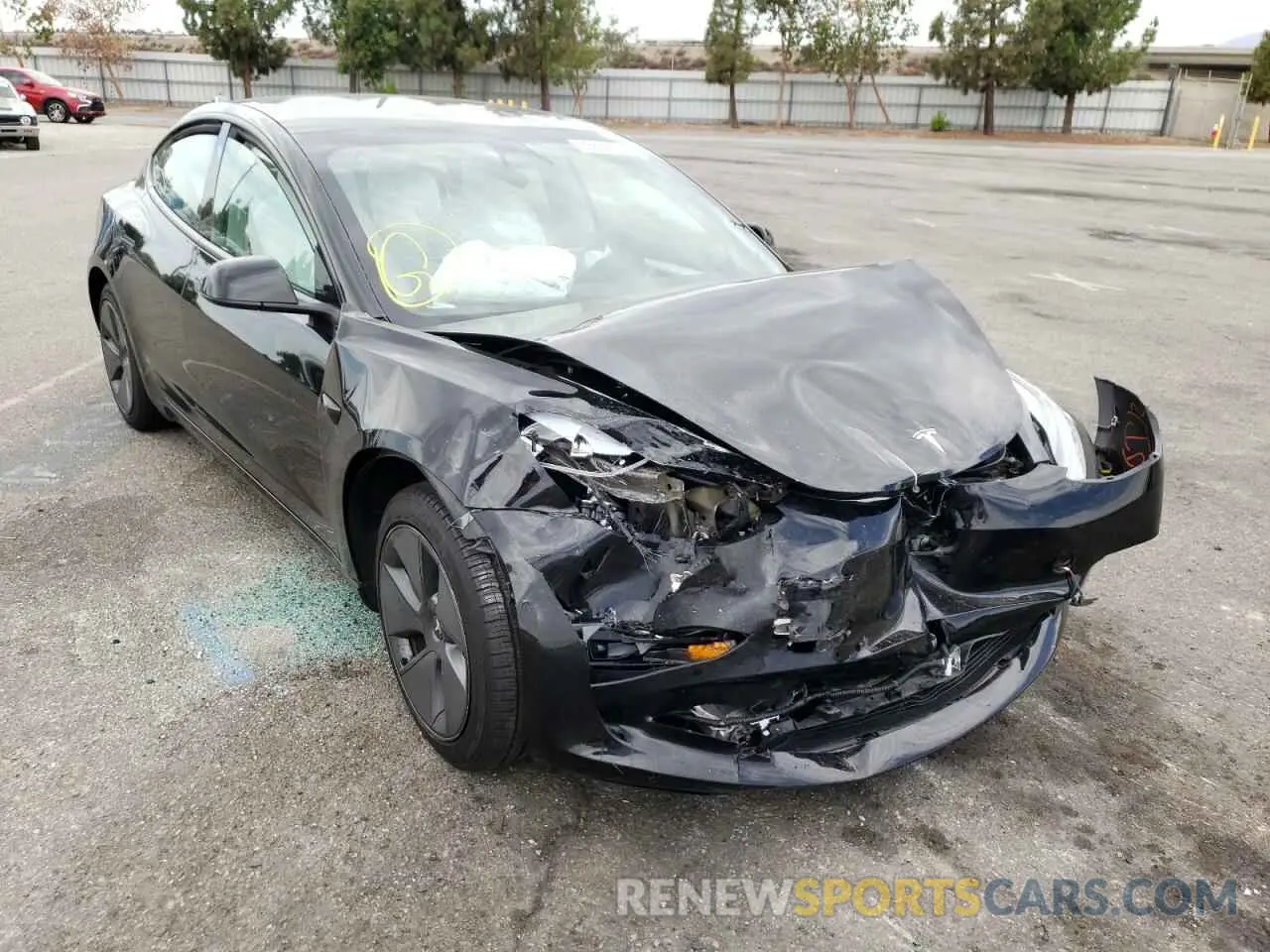 1 fotografías del automóvil dañado 5YJ3E1EA1MF064559 TESLA MODEL 3 2021